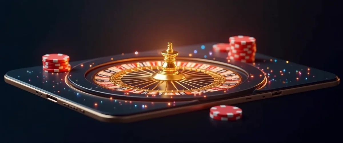 Live roulettetafel van Prima Casino op een tablet met speelfiches