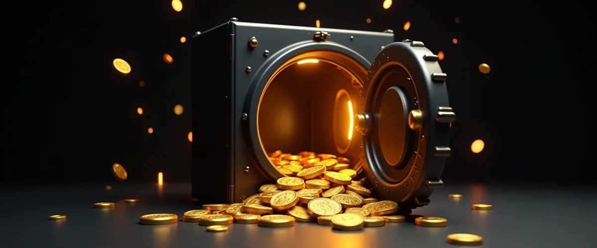 Prima Casino uitbetaling met kluis vol gouden munten